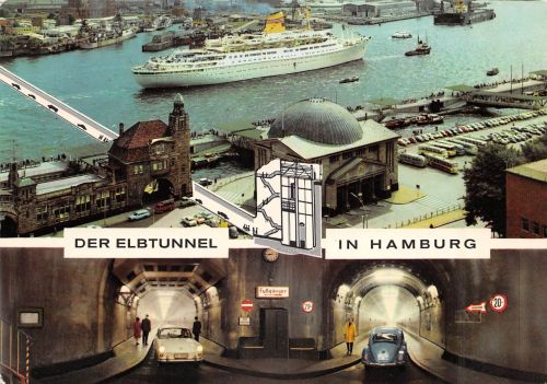 Hamburg Der Elbtunnel gl1970 304.324