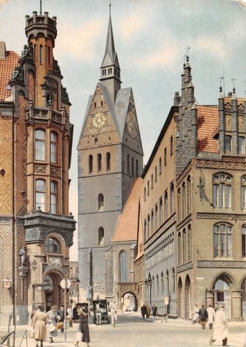 Hannover Altes Rathaus Marktkirche gl1957 304.449