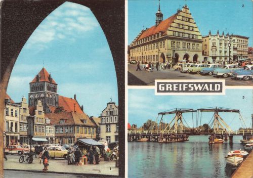 Greifswald Mehrbildkarte gl1968 304.689