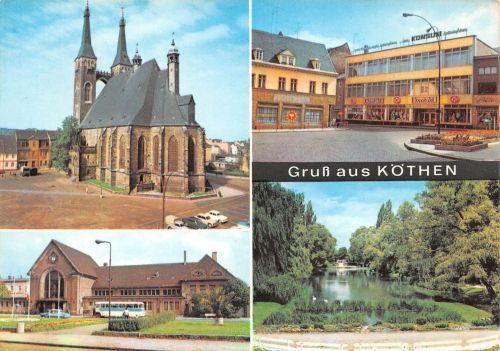 Köthen (Anhalt) Mehrbildkarte gl1975 304.722
