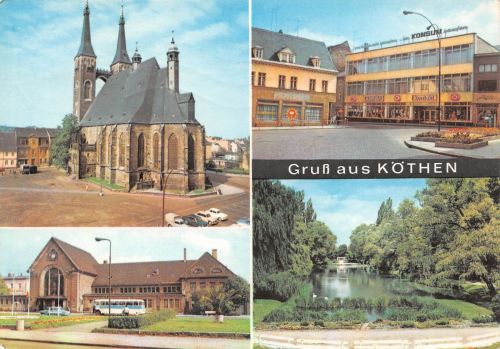 Köthen (Anhalt) Mehrbildkarte gl 304.725