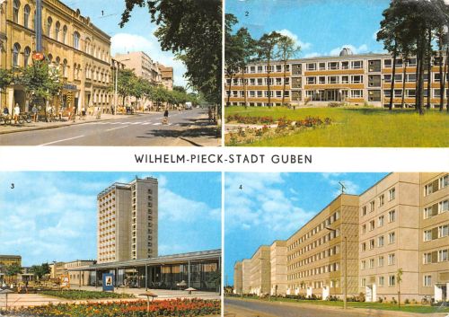 Guben Wilhelm-Pieck-Stadt Mehrbildkarte gl1976 304.760
