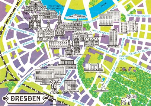 Dresden Stadtplan-AK ngl 304.772