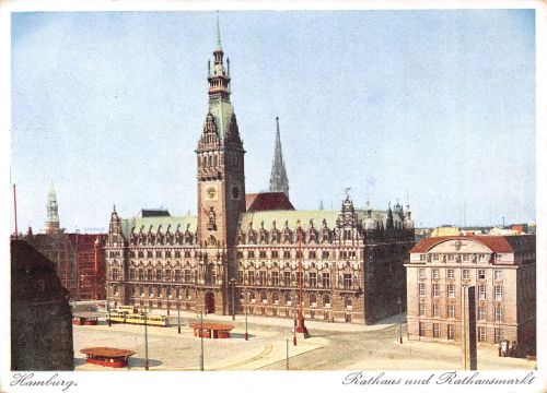 Hamburg Rathaus und Rathausmarkt ngl 304.858