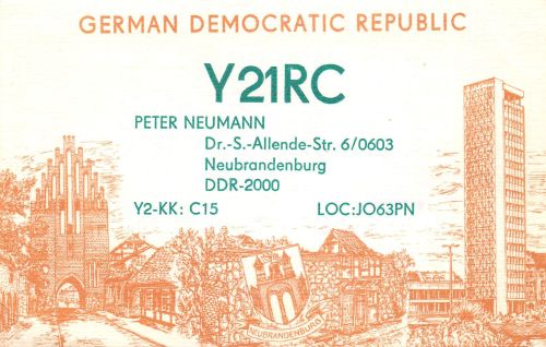 Neubrandenburg Funkerkarte ngl 304.954