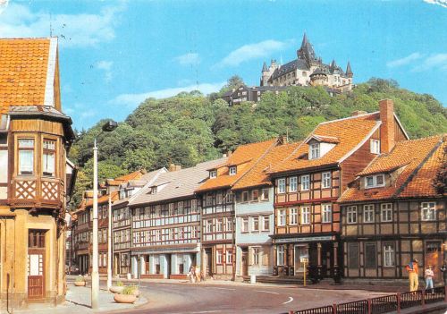Wernigerode (Harz) Schöne Ecke mit Blick zum Schloss gl 304.959