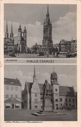 Halle (Saale) Mehrbildkarte ngl 304.960