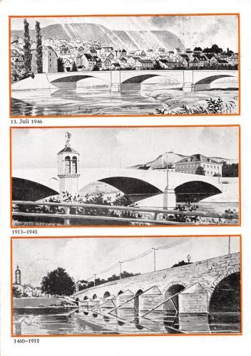 Jena - Camsdorfer Brücken 1460 - 1946 ngl 304.973