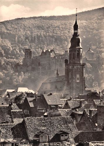 Heidelberg Altstadtdächer mit Heiliggeist gl 305.071