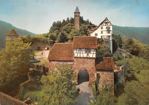 Hirschhorn (Neckar) Blick in den Burghof ngl 305.075