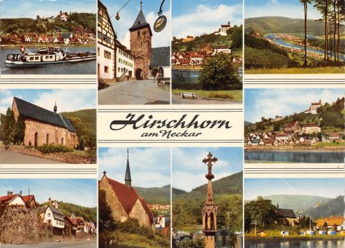Hirschhorn (Neckar) Mehrbildkarte gl1974 305.077