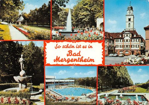 Bad Mergentheim Mehrbildkarte gl1982 305.082