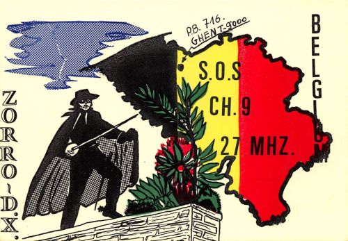 Belgien Funkerkarte Zorro D.X. ngl 305.100