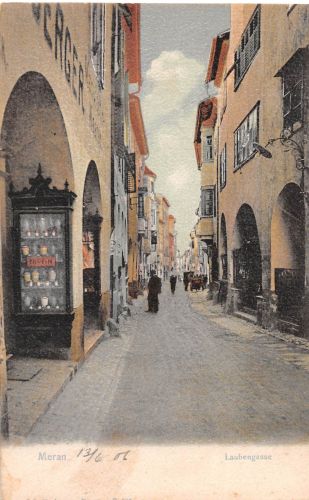 Italien Südtirol Meran Laubengasse ngl 305.105