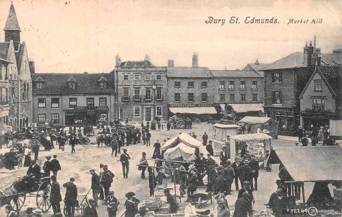 Großbritanien Bury St. Edmunds Market Hill gl1910 305.114