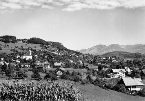Liechtenstein Mauren Panorama gl1963 305.122