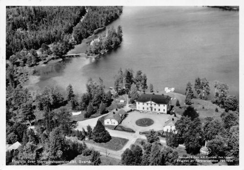 Schweden Svarta Flygfoto över Herrgärdspensionatet gl1961 305.134