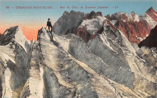 Frankreich 74 Chamonix Mont-Blanc Mer de Glace et Grandes Jorasses ngl 305.140