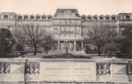 Schweiz Geneve Le Palais des Netions et Plaque… ngl 305.143