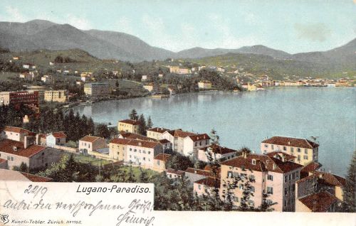 Schweiz Lugano-Paradiso Panorama gl1903 305.145