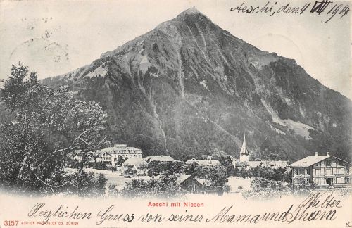 Schweiz Aeschi mit Niesen gl1904 305.152