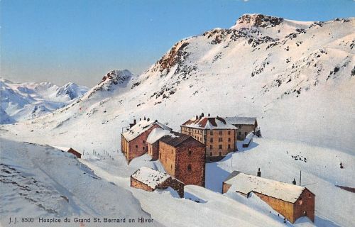 Schweiz Hospice du Grand St. Bernard en hiver ngl 305.159