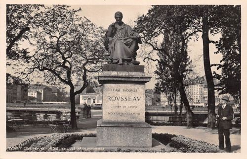 Schweiz Geneve Statue J. J. Rousseau ngl 305.161
