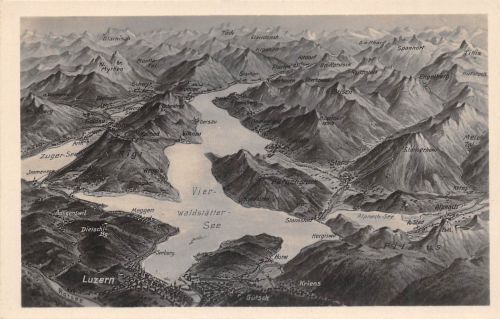 Schweiz Luzern Landkarten-AK ngl 305.170