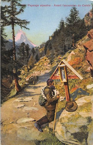 Schweiz Paysage alpestre Avant Pascension du Cervin ngl 305.174