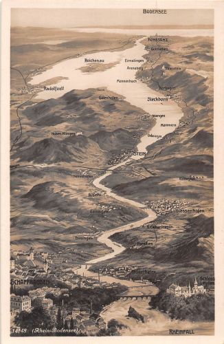 Schweiz Schaffhausen Landkarten-AK ngl 305.184