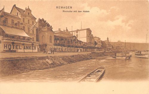 Remagen Rheinufer mit den Hotels ngl 305.309
