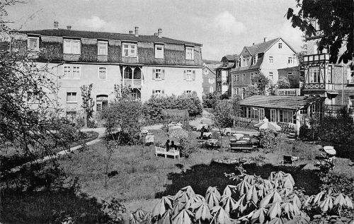 Bad Salzschlierf Pension und Cafe Germania gl1956 305.437