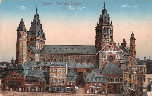 Mainz Dom von Westen feldpgl1915 305.460