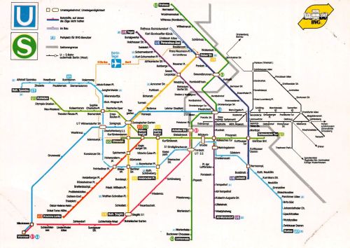 Berlin Orientierungsplan-AK BVG ngl 305.478