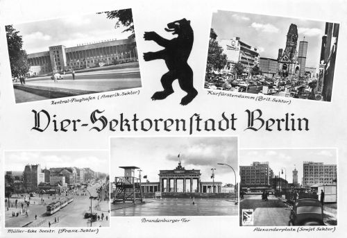 Berlin Vier-Sektorenstadt Berlin Mehrbildkarte ngl 305.480