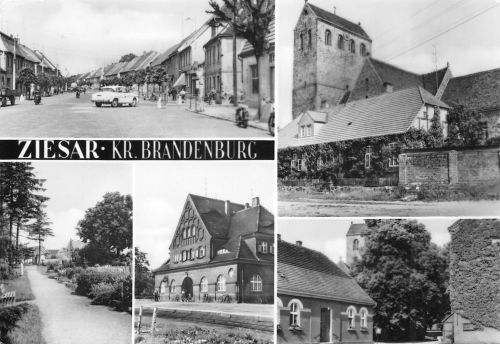 Ziesar Kr. Brandenburg Mehrbildkarte gl1984 305.486