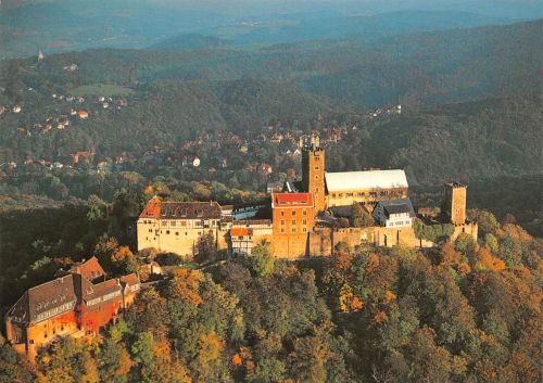 Eisenach Wartburg Ansicht von Westen ngl 305.501