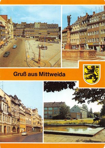 Mittweida Mehrbildkarte gl1990 305.517