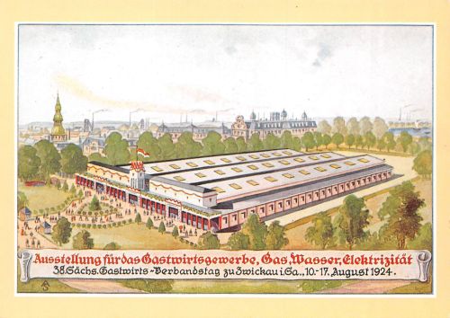 Zwickau Ausstellung für das Gastgewerbe 1924 Reproduktion!!! ngl 305.526