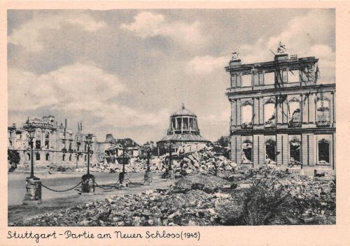 Stuttgart Partie am neuen Schloß (1945) ngl 305.676
