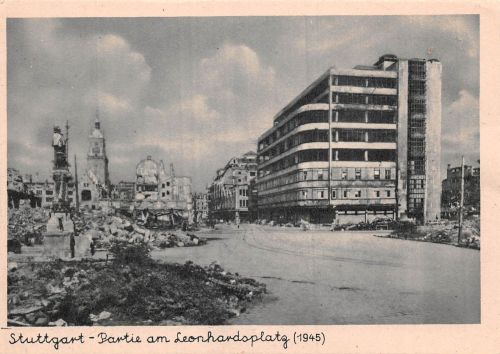 Stuttgart Partie am Leonhardsplatz (1945) ngl 305.678
