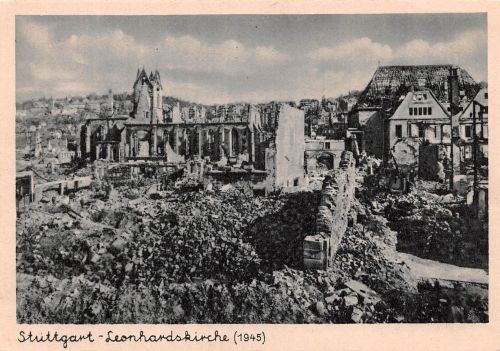 Stuttgart Leonhardskirche (1945) ngl 305.679