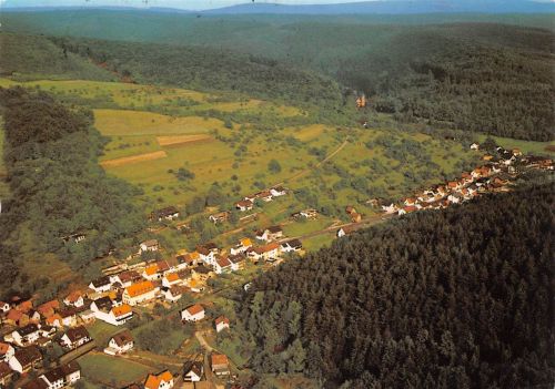 Mespelbrunn im Spessart Panorama gl1989 305.691