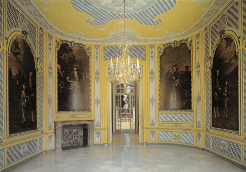 Brühl Schloss Falkenlust Salon Erdgeschoß ngl 305.711