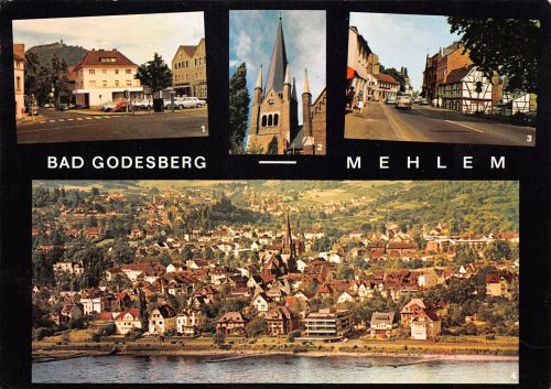 Bonn a.Rh. - Bad Godesburg - Mehlem Mehrbildkarte ngl 305.801