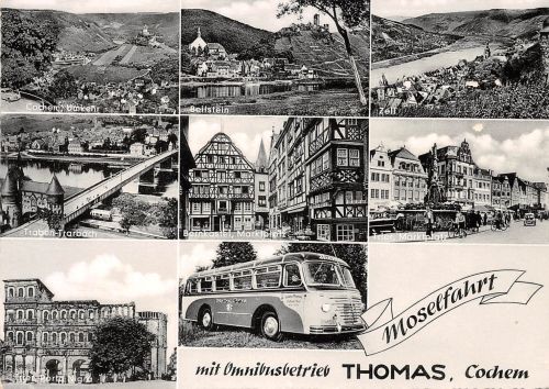 Cochem a.d. Mosel Omnibusbetrieb Thomas Mehrbildkarte ngl 305.932