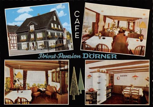 Freudenberg Pension und Cafe Dörner Mehrbildkarte ngl 305.954