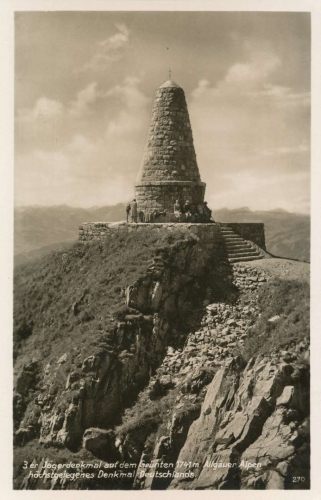 Jägerdenkmal auf dem Grünten ngl 137.012