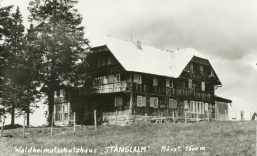 Berghütte: Waldheimatschutzhaus Stanglalm Mürztal gl1971 104.607