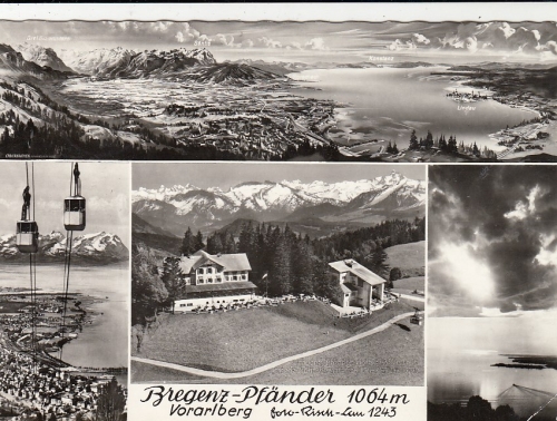 Vorarlberg, Bregenz-Pfänder, Mehrbildkarte gl1968 G4193